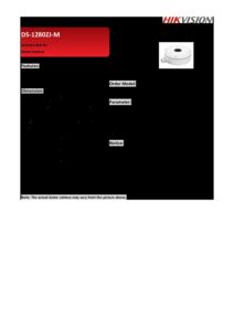 Hikvision DS 1280ZJ M pdf 212x300 - Hikvision DS-1280ZJ-M