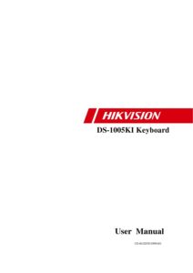 User Manual of DS 1005 KI pdf 212x300 - User Manual of DS-1005-KI